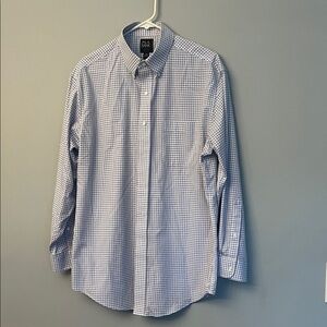 Jos. A. Bank Men's Blue Checkered Shirt